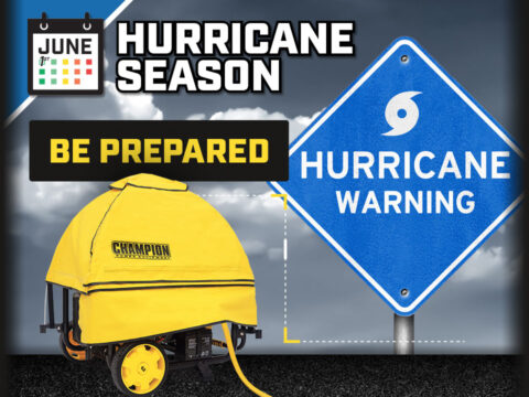 Portable generator covered with a Storm Shield to prepare for hurricane season.
